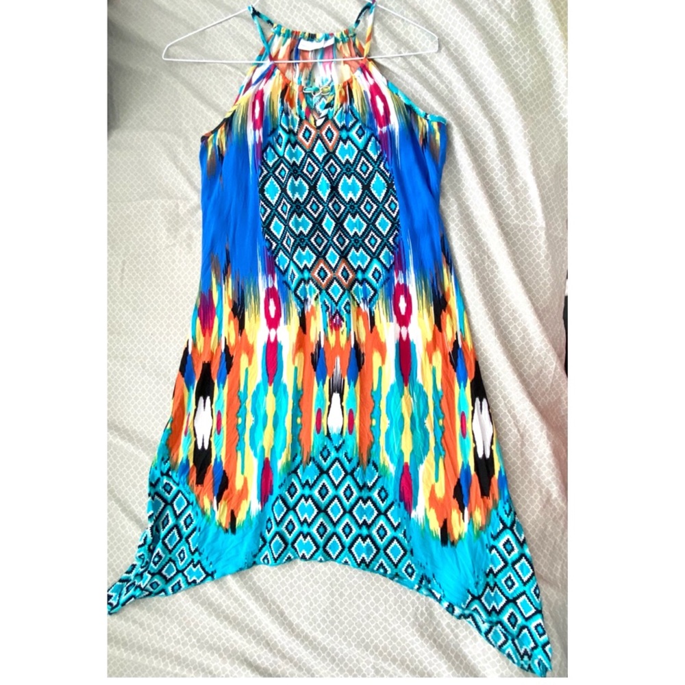 New York and Company Multi-color Dress in XS - Picture 1 of 14